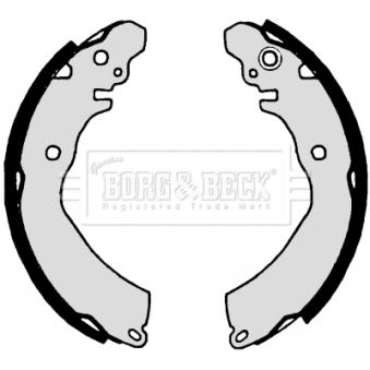 Jeu de mâchoires de frein BORG & BECK BBS6254