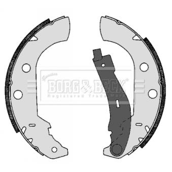 Jeu de mâchoires de frein BORG & BECK OEM 4241K1