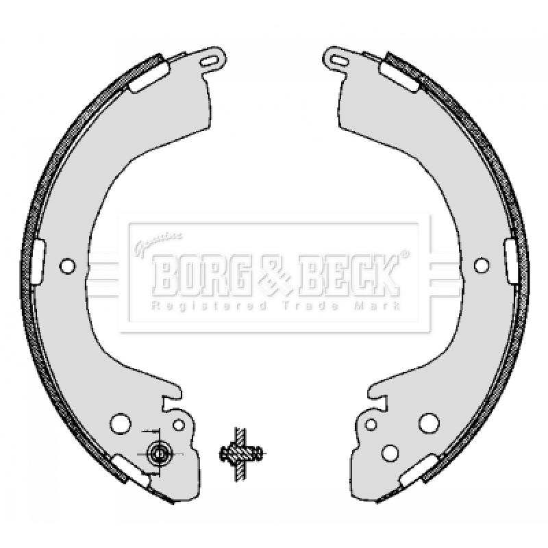 Jeu de mâchoires de frein BORG & BECK BBS6281 - Visuel 1