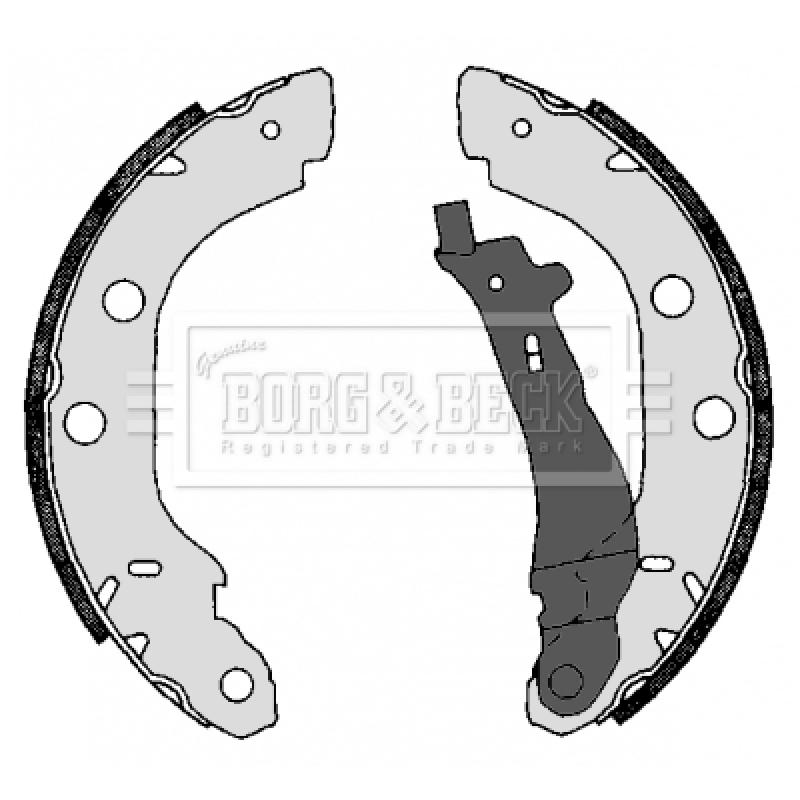 Jeu de mâchoires de frein BORG & BECK BBS6286 - Visuel 1