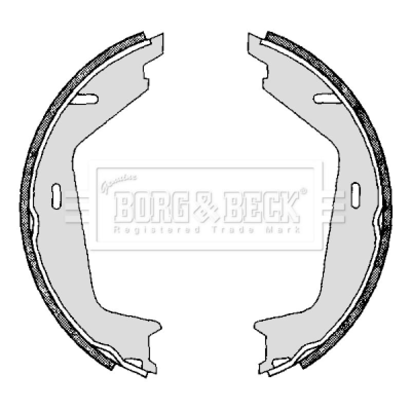 Jeu de mâchoires de frein BORG & BECK BBS6296 - Visuel 1