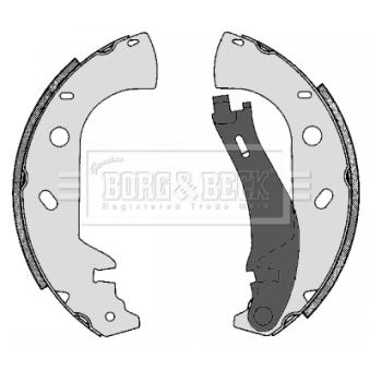 Jeu de mâchoires de frein BORG & BECK BBS6301