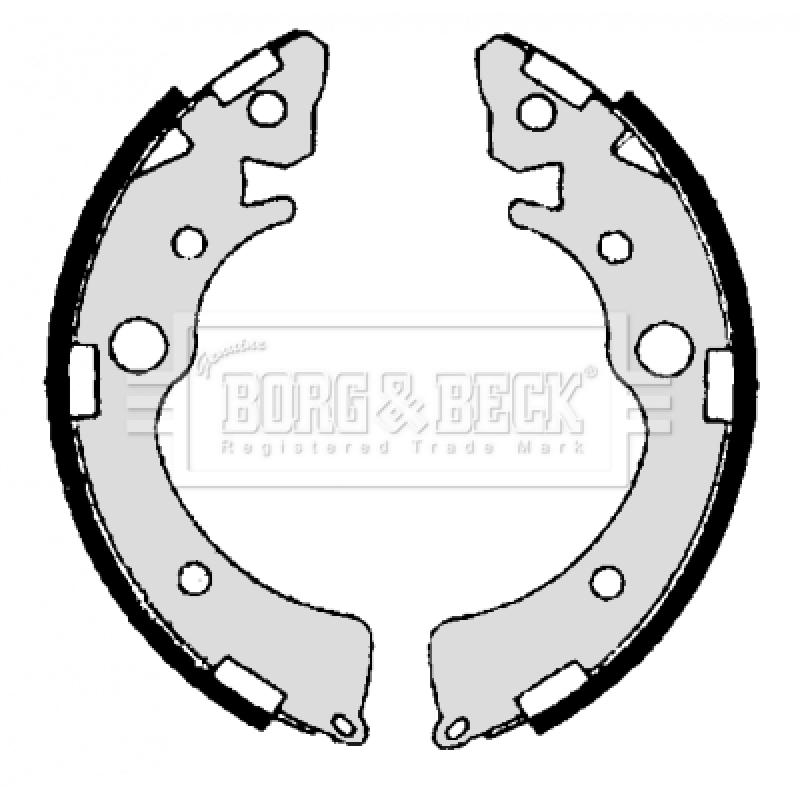 Jeu de mâchoires de frein BORG & BECK BBS6303 - Visuel 1