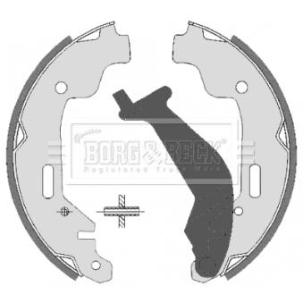 Jeu de mâchoires de frein BORG & BECK OEM 4705128
