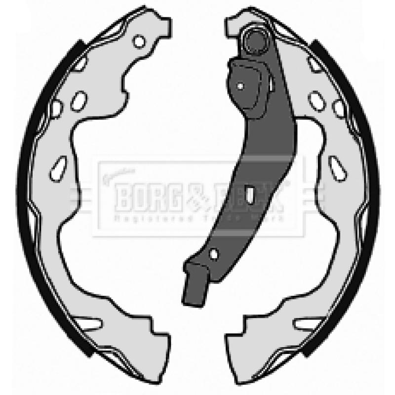 Jeu de mâchoires de frein BORG & BECK BBS6356 - Visuel 1