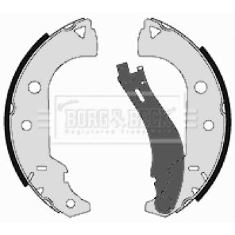 Jeu de mâchoires de frein BORG & BECK BBS6378