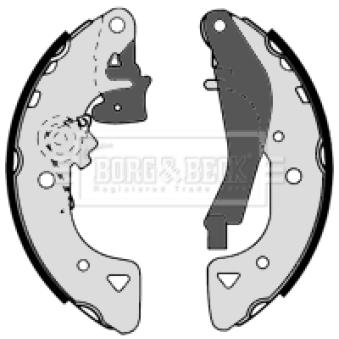 Jeu de mâchoires de frein BORG & BECK OEM 95653213