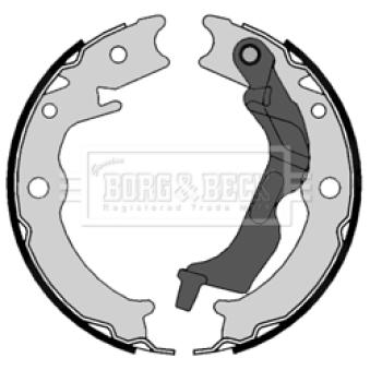 Jeu de mâchoires de frein BORG & BECK OEM 96496764