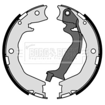 Jeu de mâchoires de frein BORG & BECK OEM 583504DA00