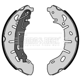 Jeu de mâchoires de frein BORG & BECK OEM 77367388