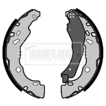 Jeu de mâchoires de frein BORG & BECK OEM D40601HD3A Jeu de mâchoires de frein BORG & BECK OEM D40601HD3A