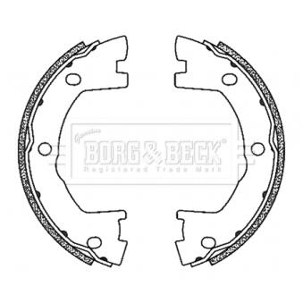 Jeu de mâchoires de frein BORG & BECK OEM 2992568 Jeu de mâchoires de frein BORG & BECK OEM 2992568