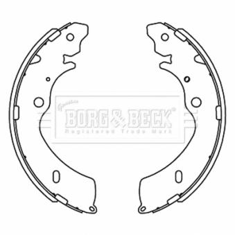 Jeu de mâchoires de frein BORG & BECK OEM 8980180350