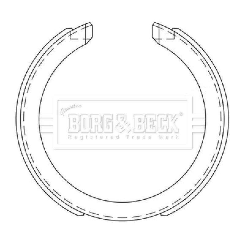 Jeu de mâchoires de frein BORG & BECK BBS6525 - Visuel 1