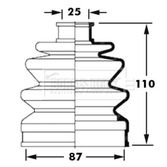 Joint-soufflet, arbre de commande BORG & BECK OEM 495062EA10 Joint-soufflet, arbre de commande BORG & BECK OEM 495062EA10