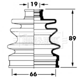 Joint-soufflet, arbre de commande BORG & BECK OEM 4411860G01 Joint-soufflet, arbre de commande BORG & BECK OEM 4411860G01