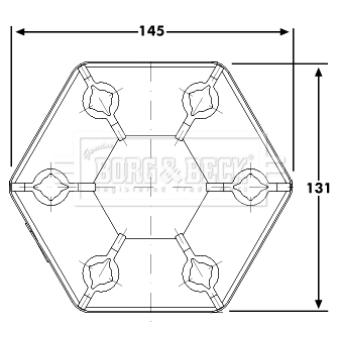 Joint, arbre longitudinal BORG & BECK OEM 6518778