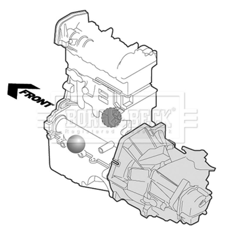 Support moteur BORG & BECK BEM4415 - Visuel 2