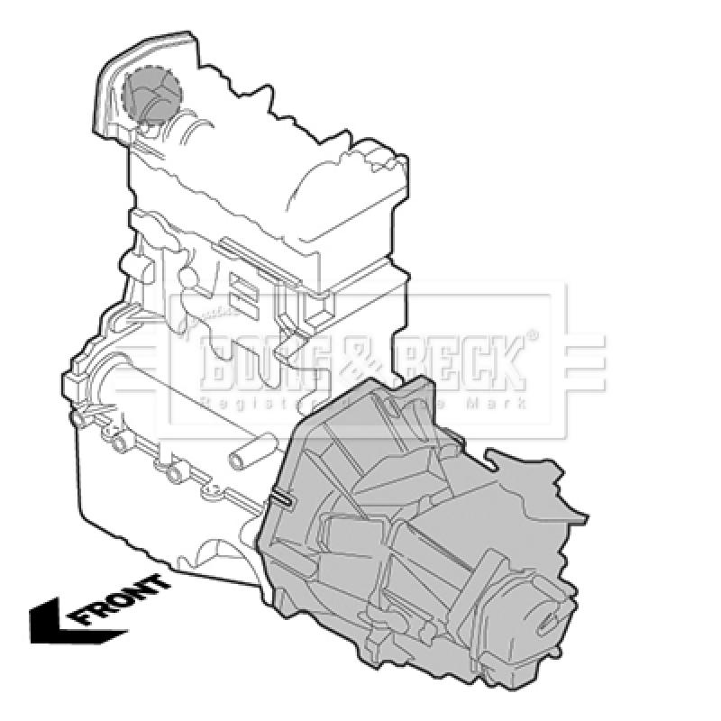 Support moteur BORG & BECK BEM4436 - Visuel 1