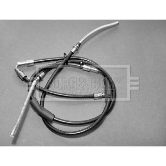 Tirette à câble, frein de stationnement BORG & BECK BKB1018