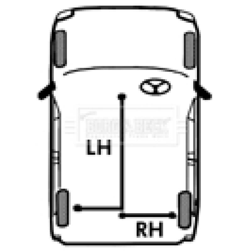 Tirette à câble, frein de stationnement BORG & BECK BKB2273 - Visuel 1