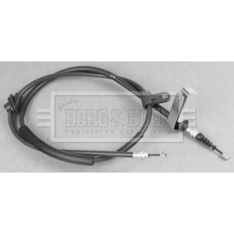 Tirette à câble, frein de stationnement BORG & BECK BKB3057