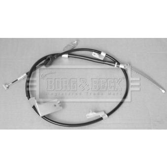 Tirette à câble, frein de stationnement BORG & BECK BKB3122