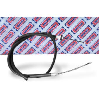 Tirette à câble, frein de stationnement BORG & BECK BKB3200