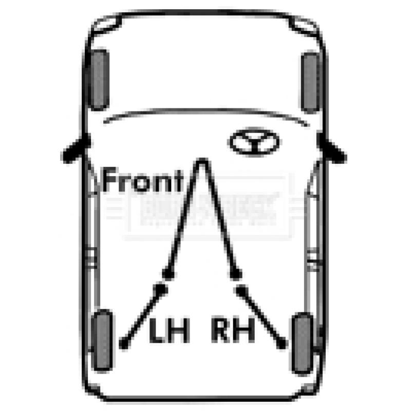 Tirette à câble, frein de stationnement BORG & BECK BKB3261 - Visuel 1
