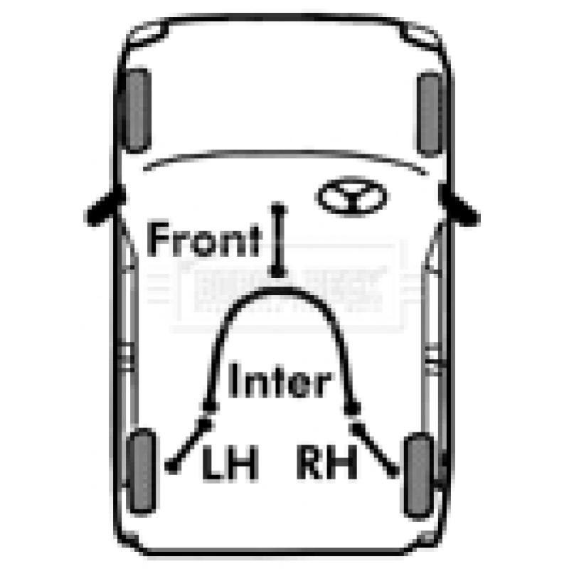 Tirette à câble, frein de stationnement BORG & BECK BKB3356 - Visuel 1