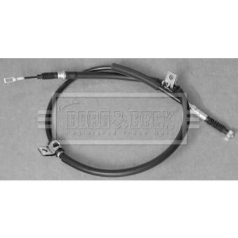 Tirette à câble, frein de stationnement BORG & BECK BKB3569