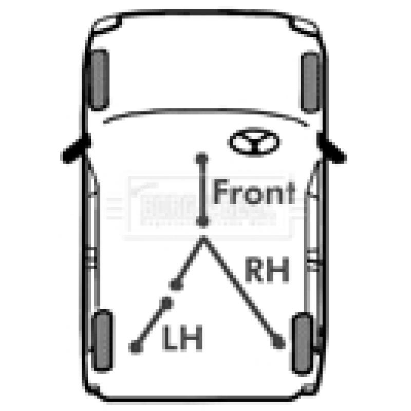 Tirette à câble, frein de stationnement BORG & BECK BKB3581 - Visuel 1