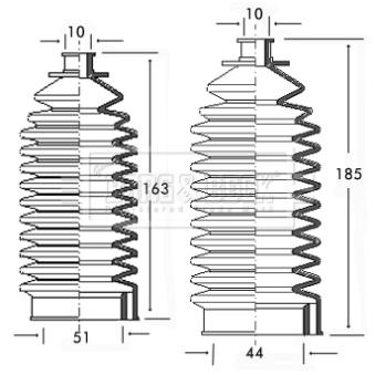 Joint-soufflet, direction BORG & BECK BSG3078