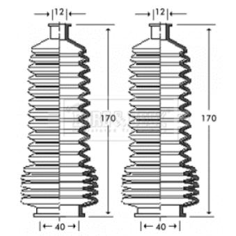 Joint-soufflet, direction BORG & BECK OEM 7701469486 Joint-soufflet, direction BORG & BECK OEM 7701469486
