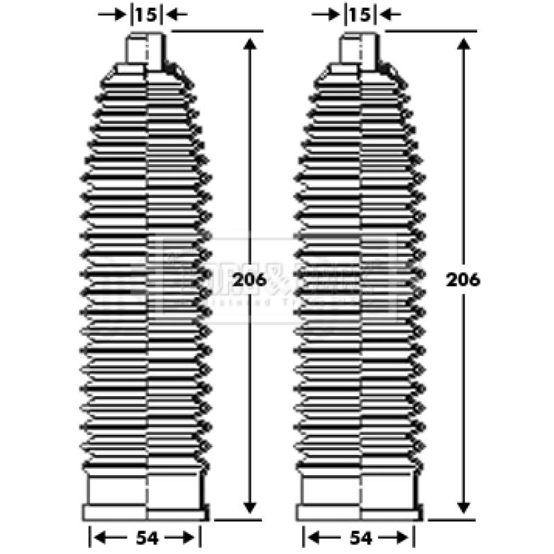Joint-soufflet, direction BORG & BECK BSG3299 - Visuel 1