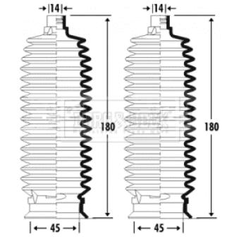 Joint-soufflet, direction BORG & BECK OEM 5774007000 Joint-soufflet, direction BORG & BECK OEM 5774007000