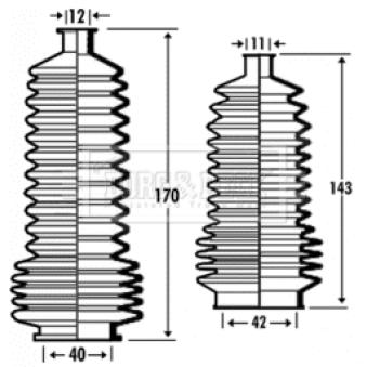 Joint-soufflet, direction BORG & BECK OEM 7701471141 Joint-soufflet, direction BORG & BECK OEM 7701471141