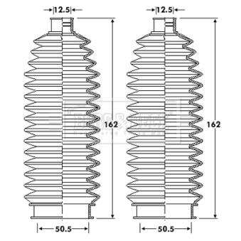 Joint-soufflet, direction BORG & BECK BSG3410