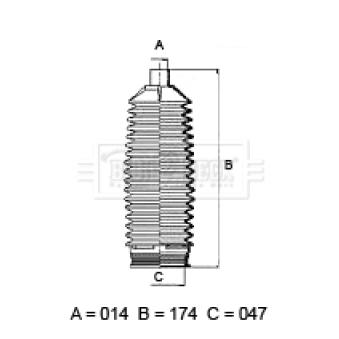 Joint-soufflet, direction BORG & BECK OEM 57740B4000 Joint-soufflet, direction BORG & BECK OEM 57740B4000