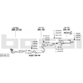 Echappement BOSAL 092.990.10