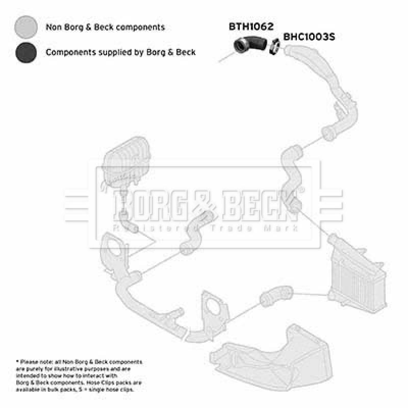 Tuyau d'aspiration, alimentation d'air BORG & BECK BTH1062 - Visuel 2