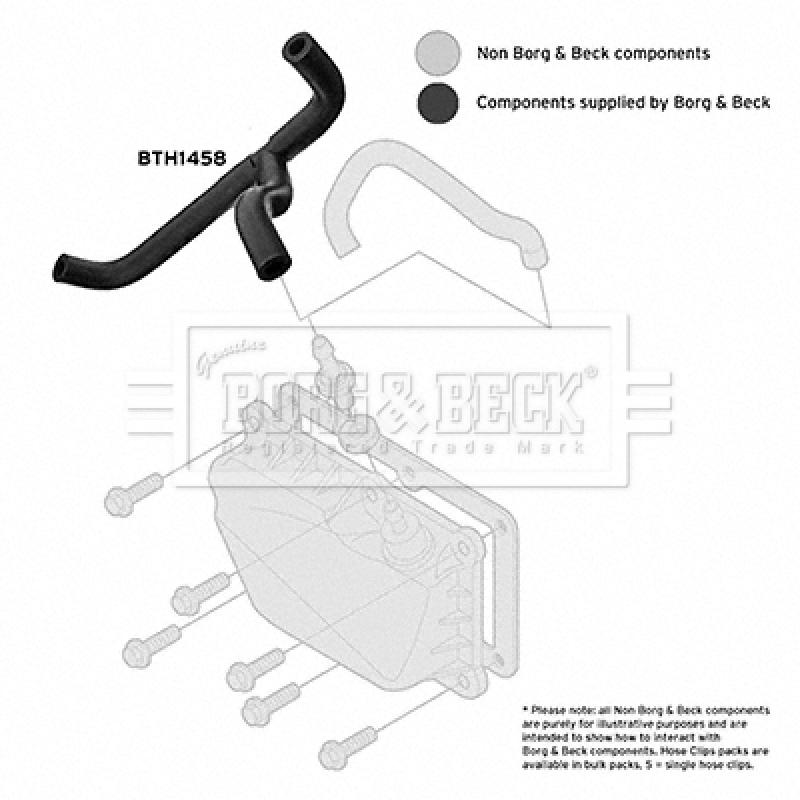 Tuyau, ventilation de carter-moteur BORG & BECK BTH1458 - Visuel 2