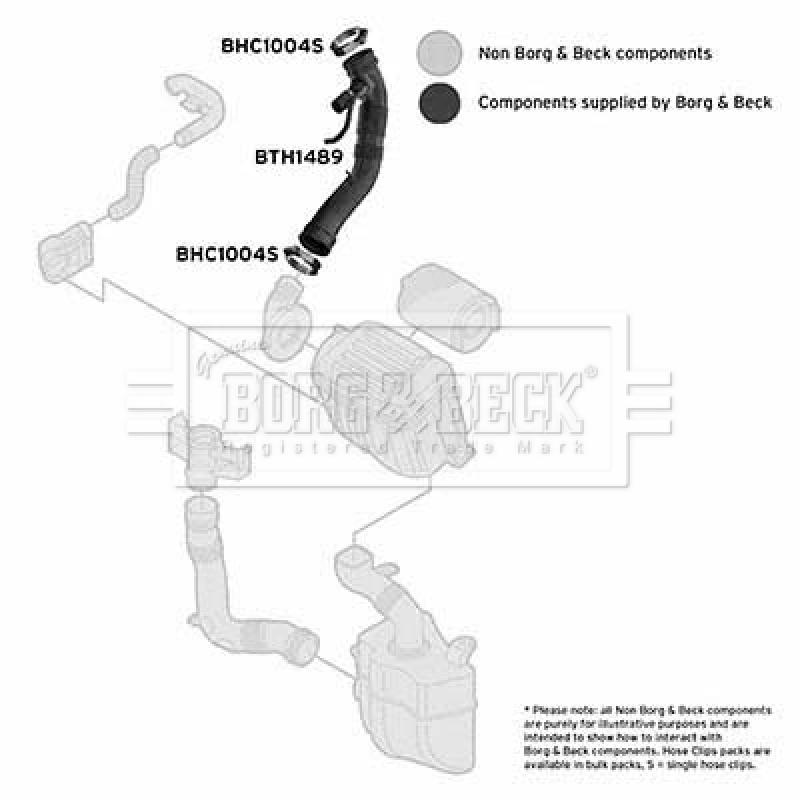 Tuyau d'aspiration, alimentation d'air BORG & BECK BTH1489 - Visuel 2