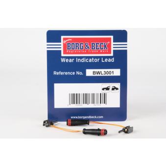 Contact d'avertissement, usure des plaquettes de frein BORG & BECK BWL3001