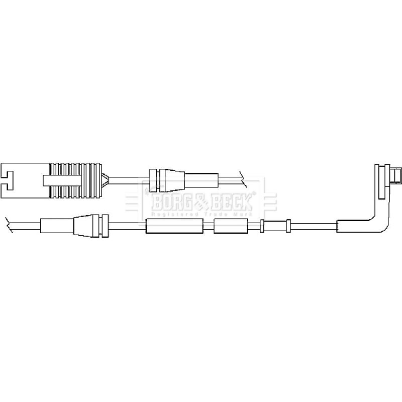 Contact d'avertissement, usure des plaquettes de frein BORG & BECK BWL3011 - Visuel 1