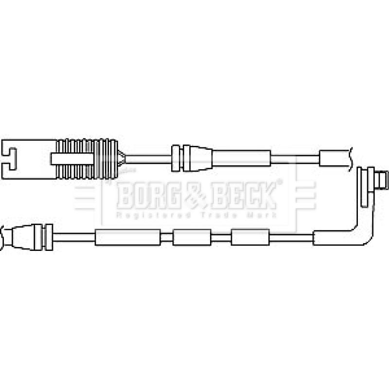 Contact d'avertissement, usure des plaquettes de frein BORG & BECK BWL3083 - Visuel 1