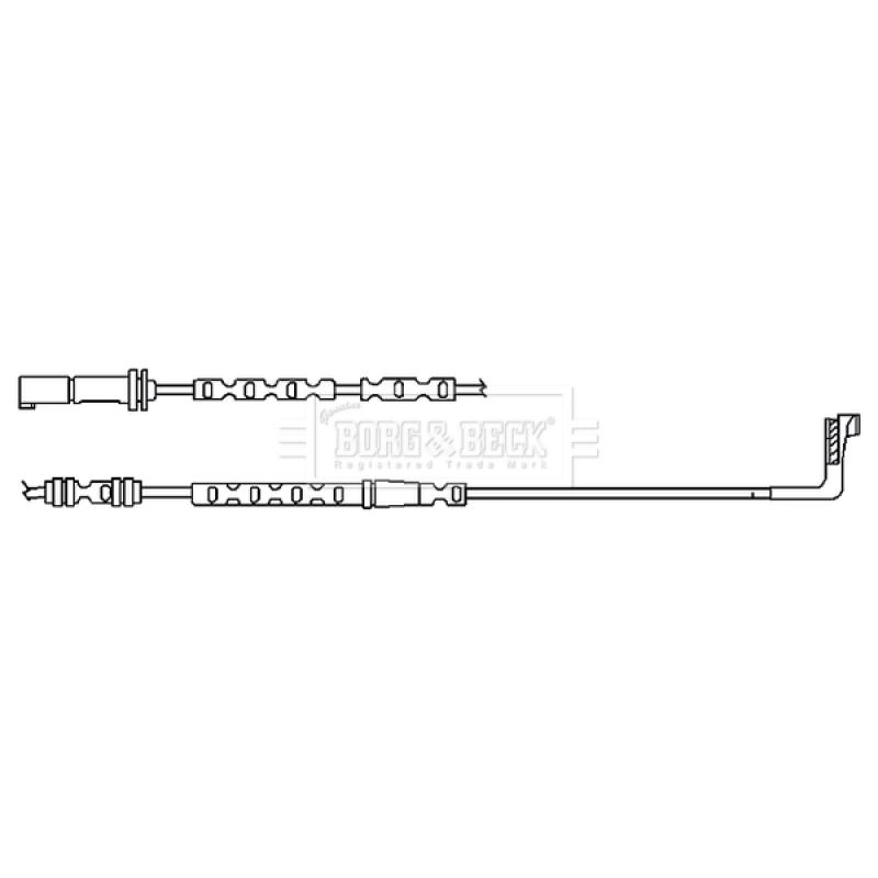 Contact d'avertissement, usure des plaquettes de frein BORG & BECK BWL3093 - Visuel 1