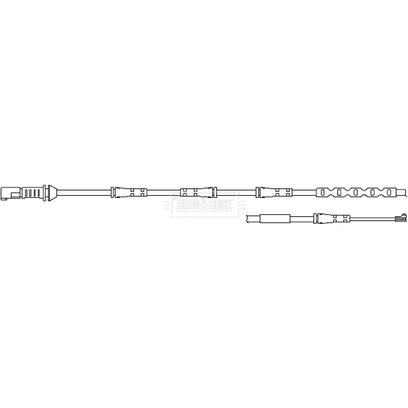 Contact d'avertissement, usure des plaquettes de frein BORG & BECK BWL3105 - Visuel 1