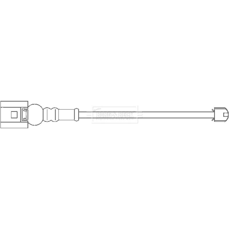 Contact d'avertissement, usure des plaquettes de frein BORG & BECK BWL3115 - Visuel 1