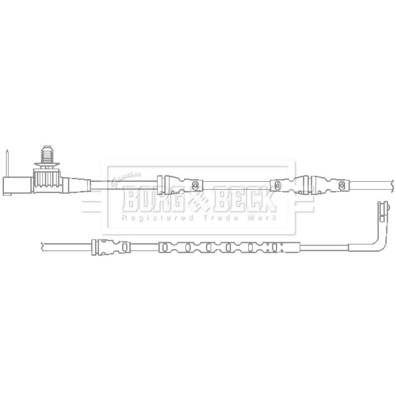Contact d'avertissement, usure des plaquettes de frein BORG & BECK BWL3118 - Visuel 1